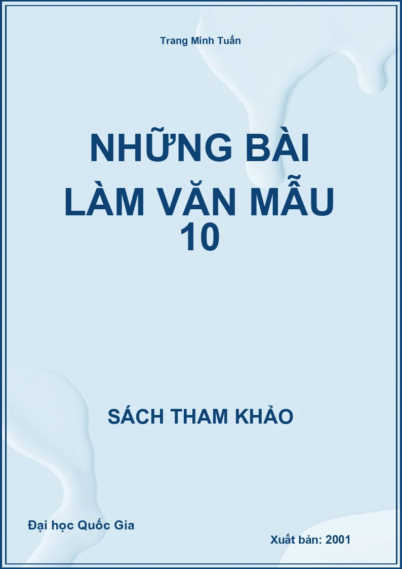 Những Bài làm văn Mẫu 10