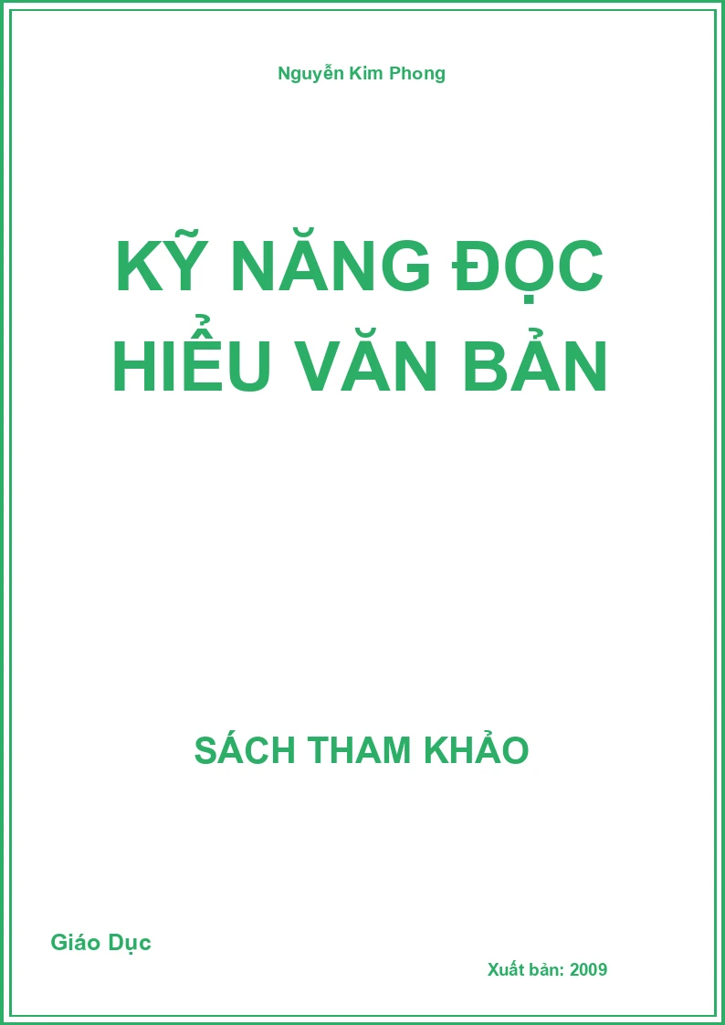 Kỹ năng đọc hiểu văn bản