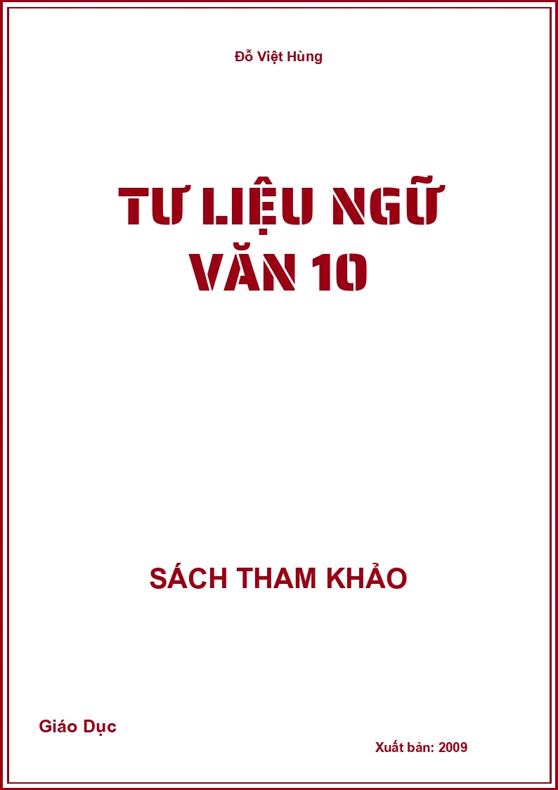 Tư liệu ngữ văn 10
