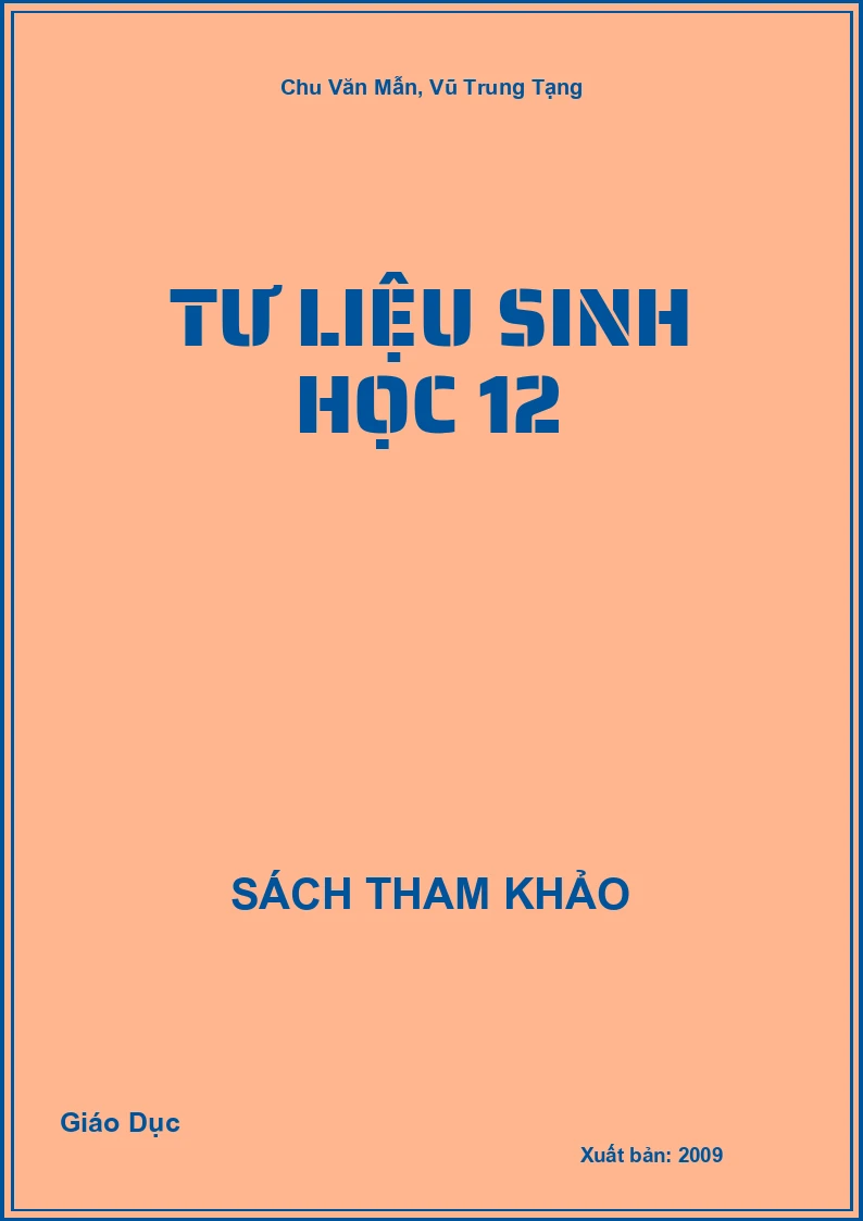 Tư liệu Sinh học 12