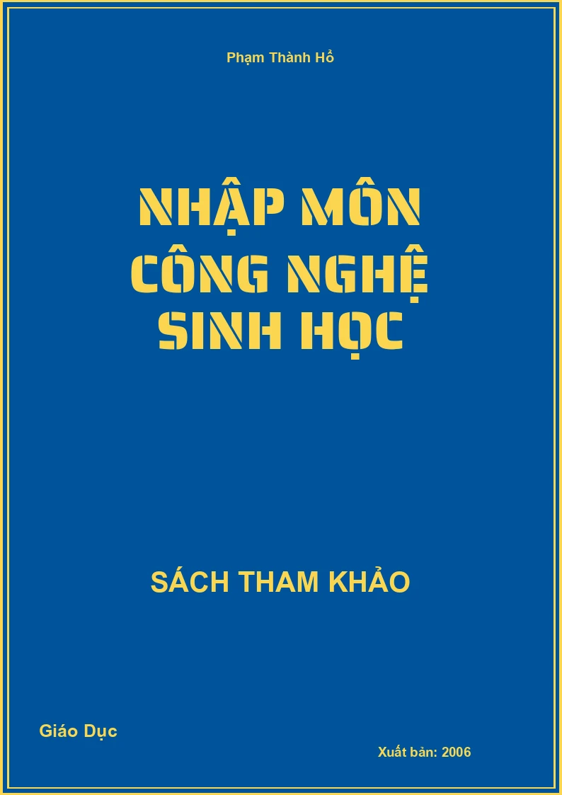 Nhập Môn Công Nghệ Sinh Học