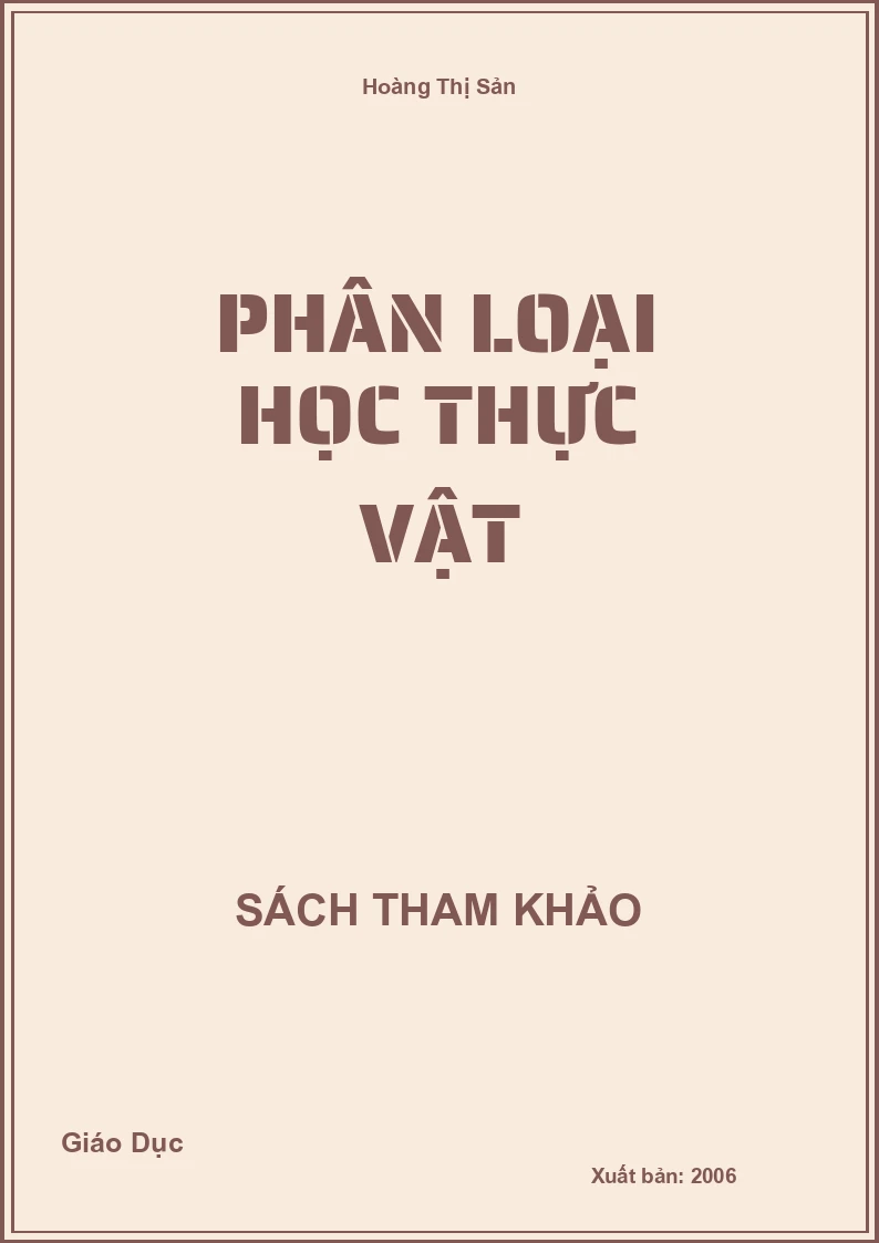 Phân loại học thực vật