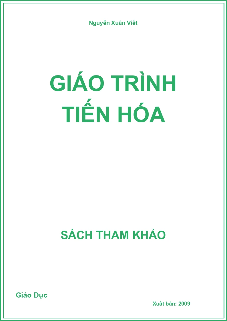 Giáo Trình Tiến Hóa