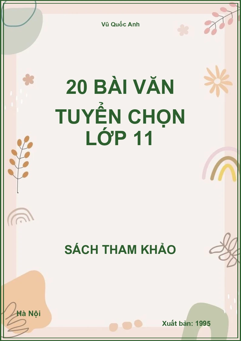 20 Bài văn tuyển chọn lớp 11
