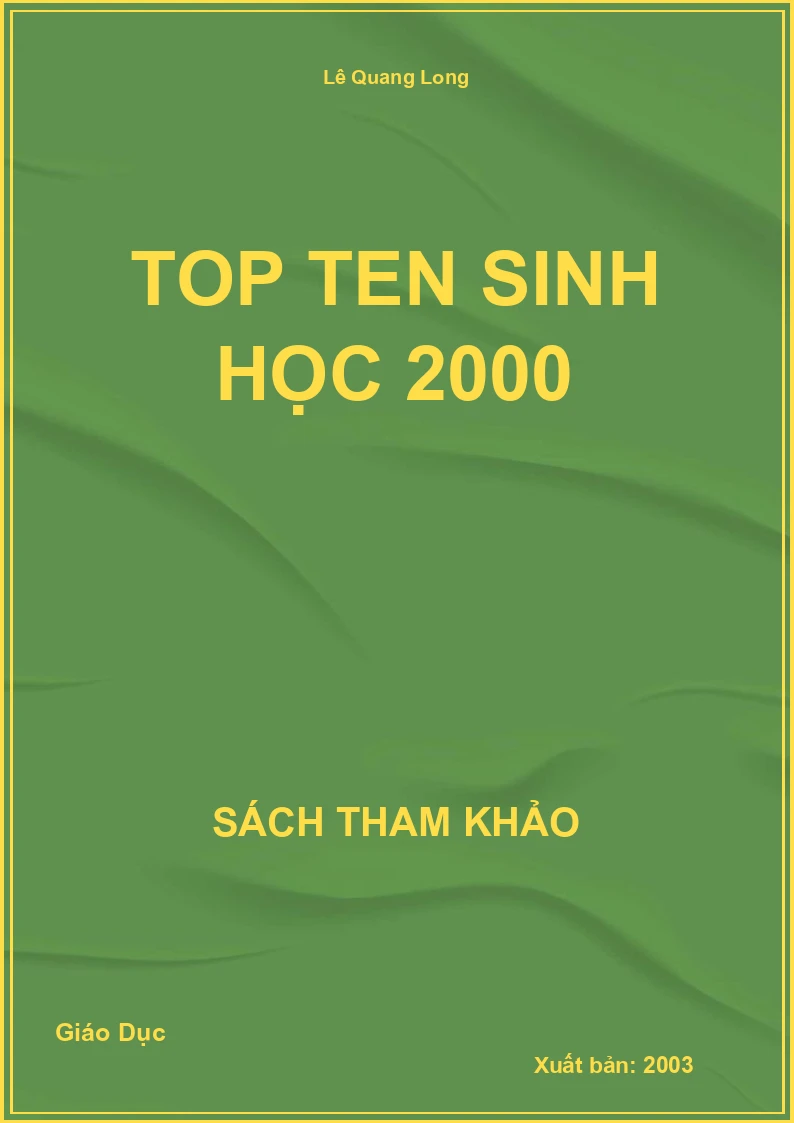Top Ten Sinh Học 2000