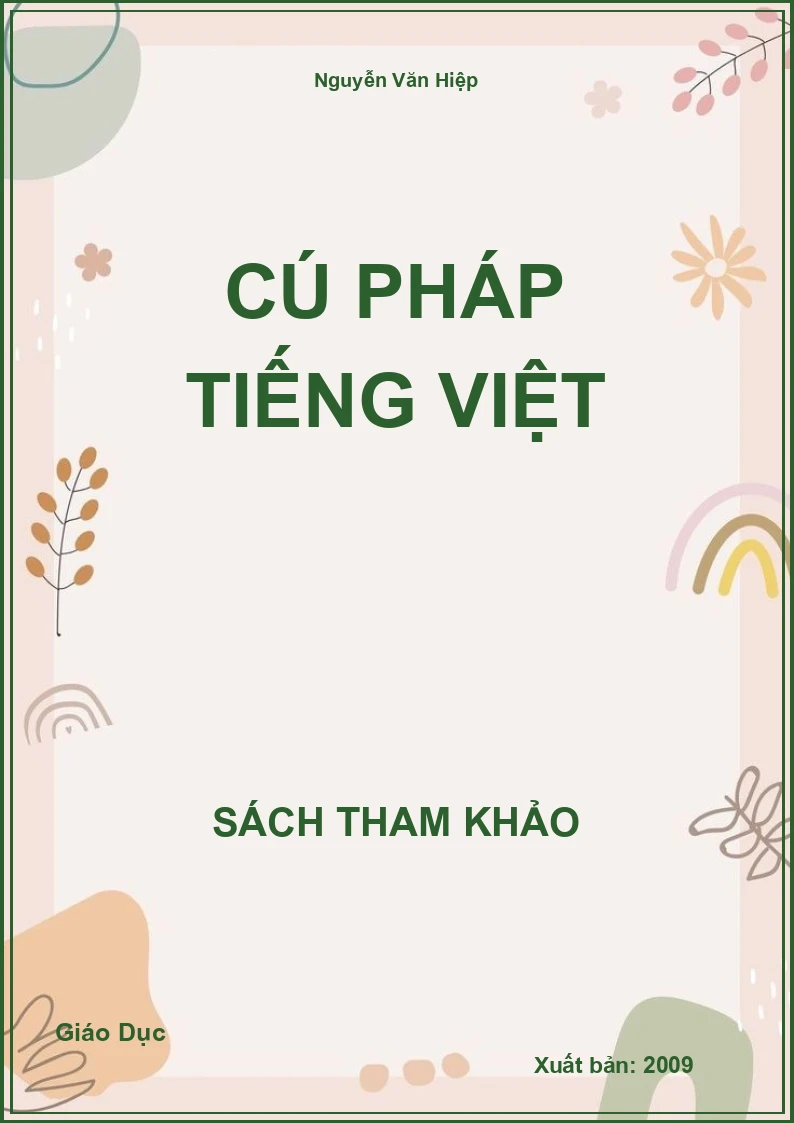 Cú pháp Tiếng Việt