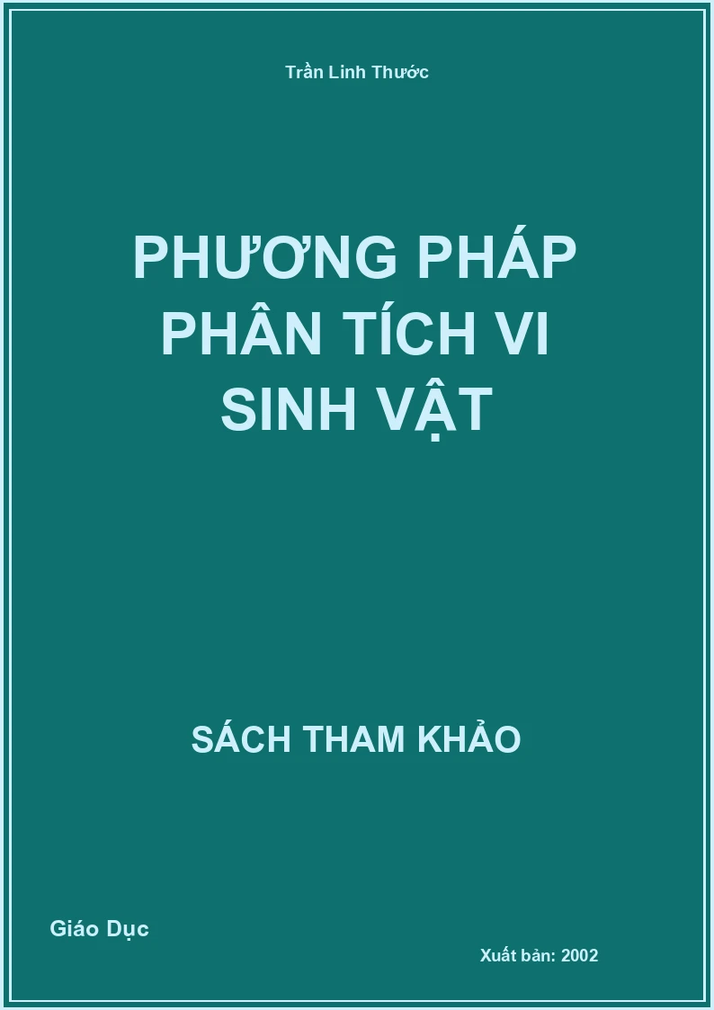 Phương pháp phân tích Vi sinh vật