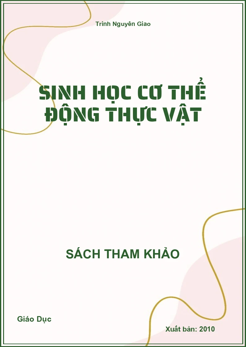 Sinh học cơ thể động thực vật