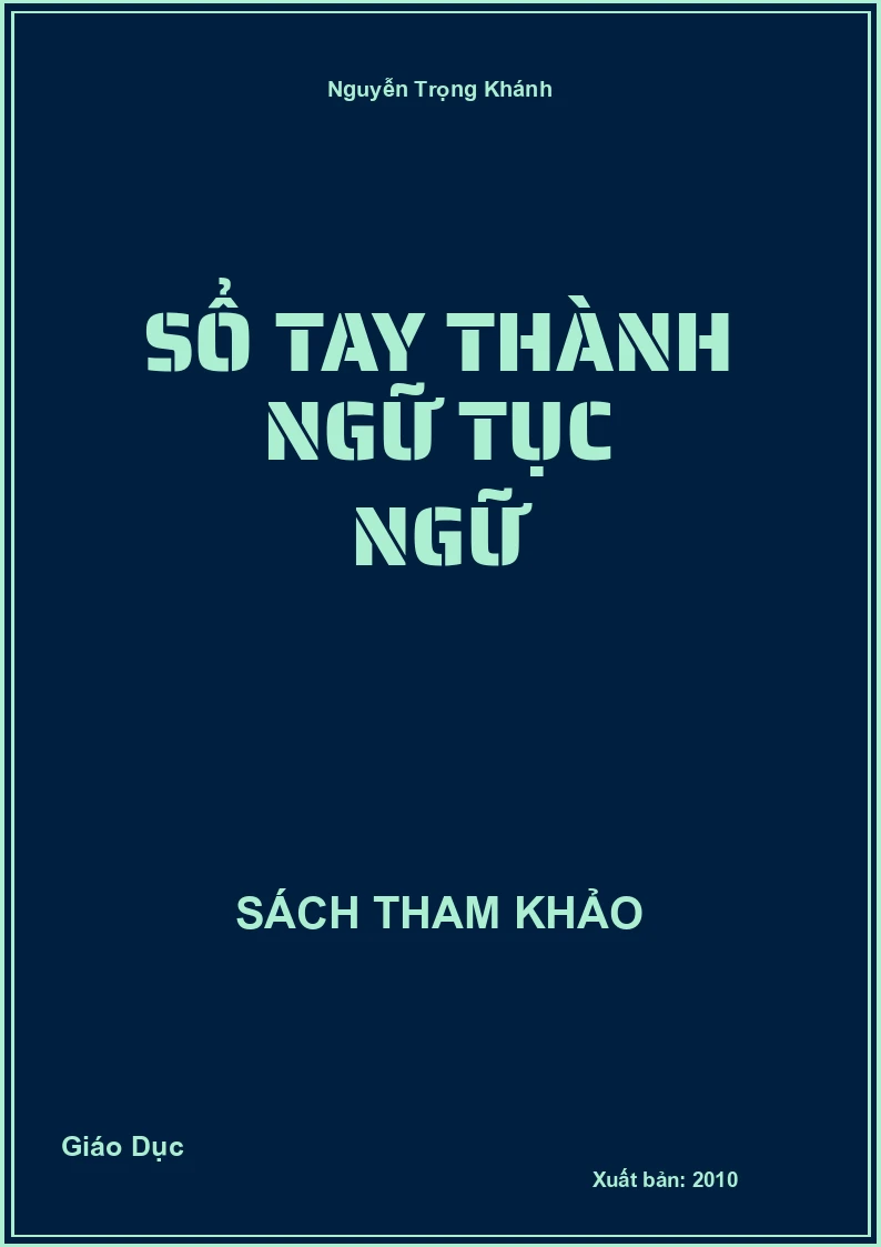 Sổ tay thành ngữ tục ngữ