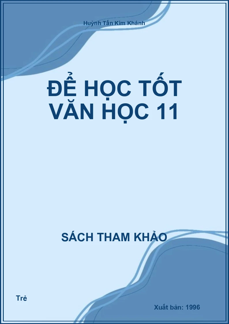 Để học tốt Văn học 11