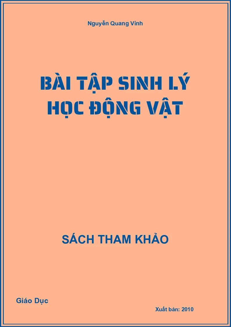 Bài tập Sinh lý học Động vật