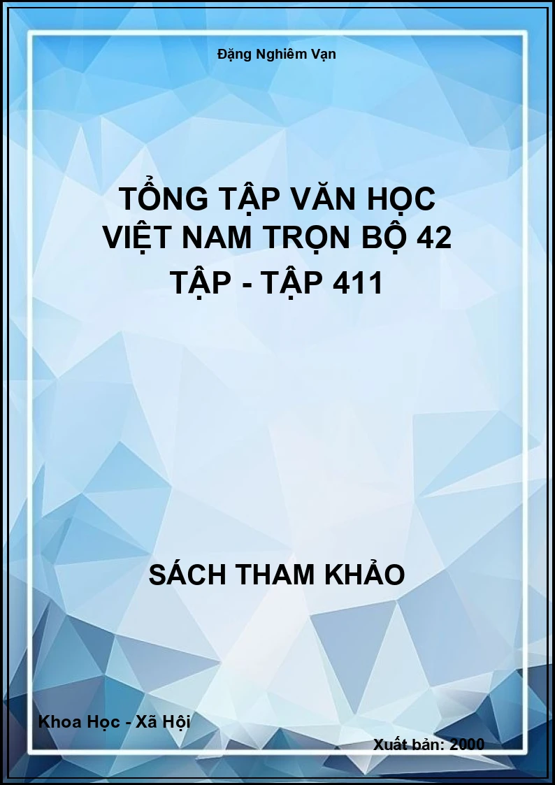 Tổng tập văn học Việt Nam trọn bộ 42 tập - Tập 41