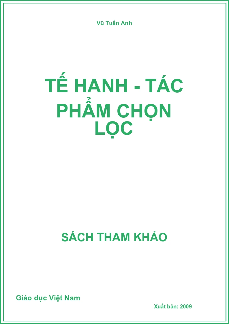 Tế Hanh - tác phẩm chọn lọc