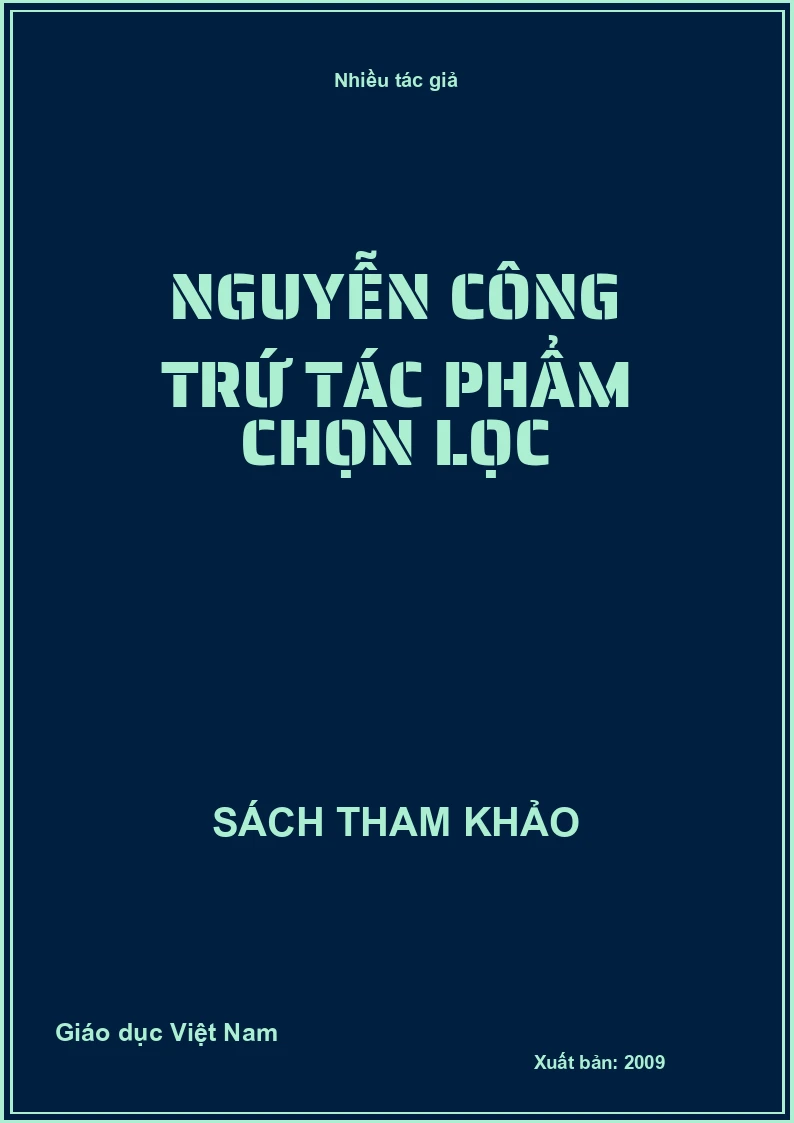 Nguyễn Công Trứ Tác phẩm chọn lọc
