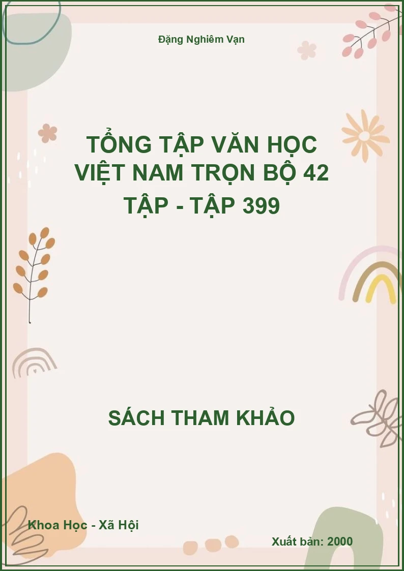 Tổng tập văn học Việt Nam trọn bộ 42 tập - Tập 39