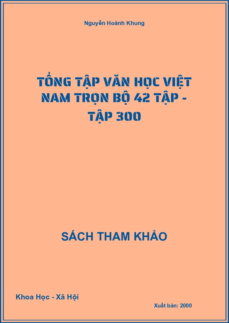 Tổng tập văn học Việt Nam trọn bộ 42 tập - Tập 30
