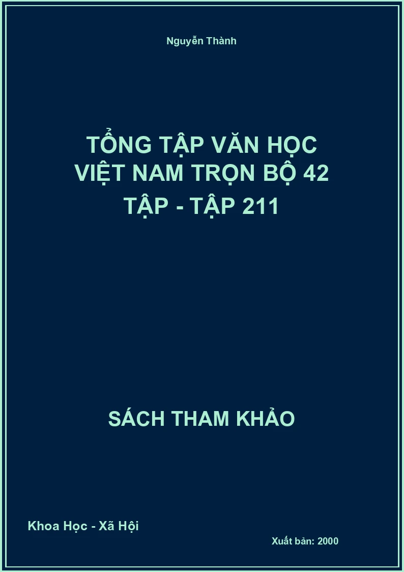 Tổng tập văn học Việt Nam trọn bộ 42 tập - Tập 21