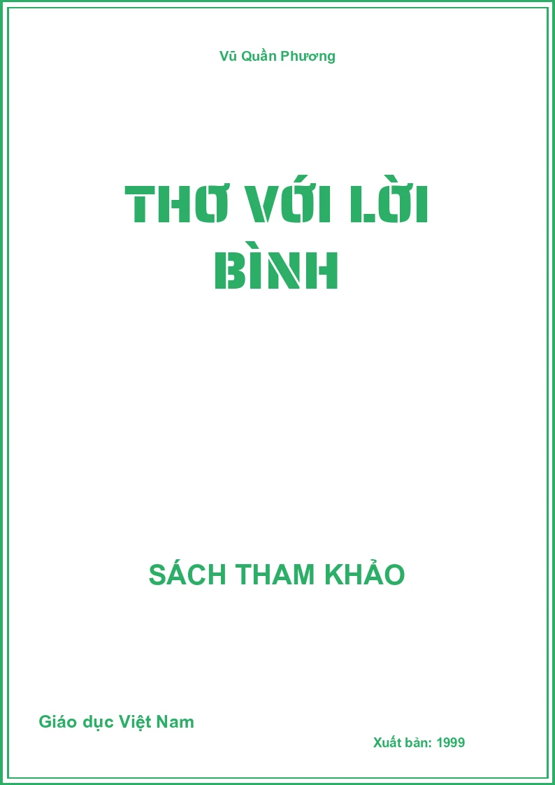 Thơ với lời bình