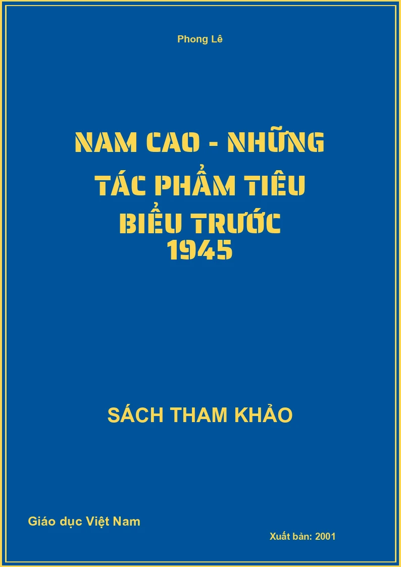 Nam Cao - Những tác phẩm tiêu biểu trước 1945