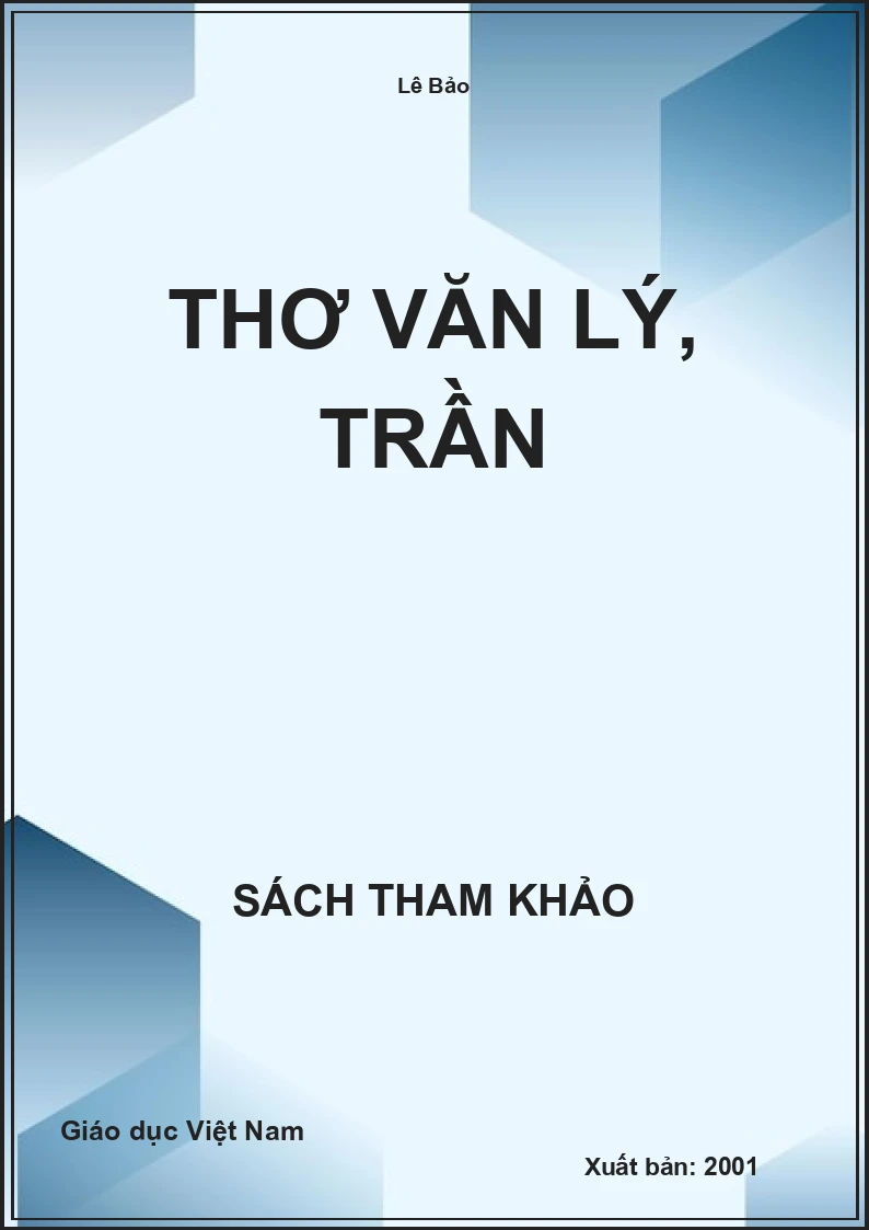 Thơ văn Lý, Trần