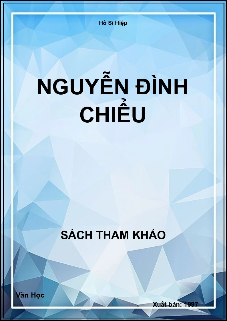 Nguyễn Đình Chiểu