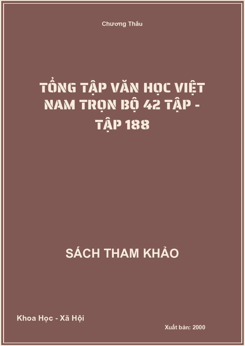 Tổng tập văn học Việt Nam trọn bộ 42 tập - Tập 18