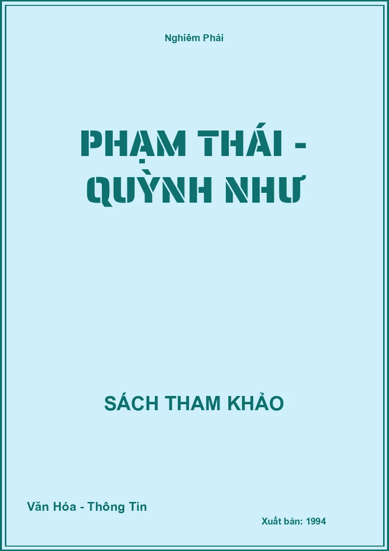 Phạm Thái - Quỳnh Như