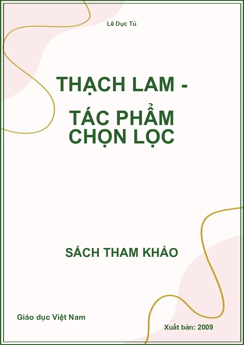 Thạch Lam - tác phẩm chọn lọc