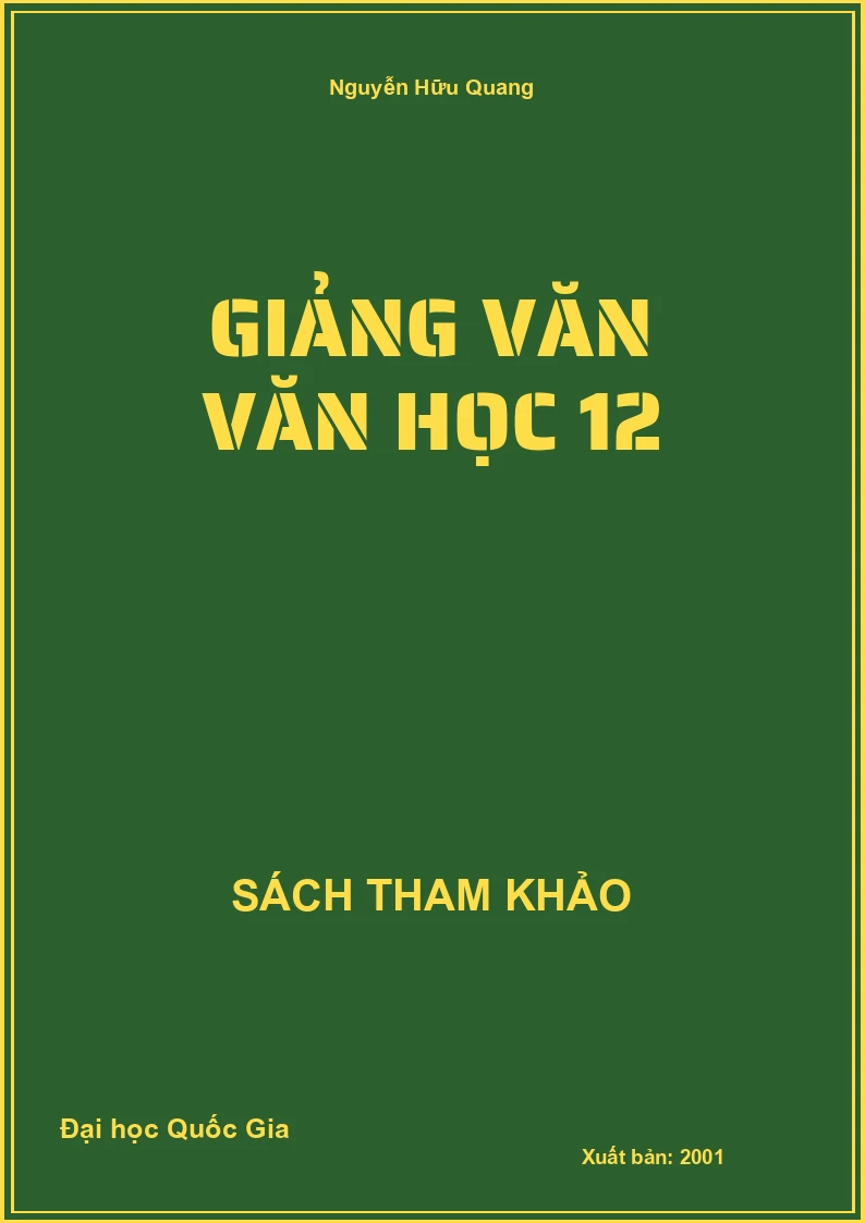 Giảng văn Văn học 12
