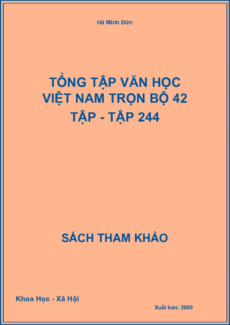 Tổng tập văn học Việt Nam trọn bộ 42 tập - Tập 24
