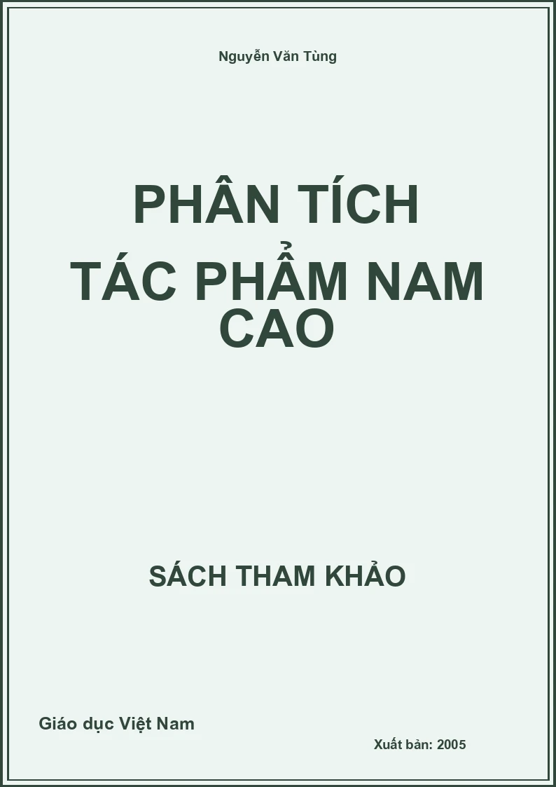 Phân tích tác phẩm Nam Cao
