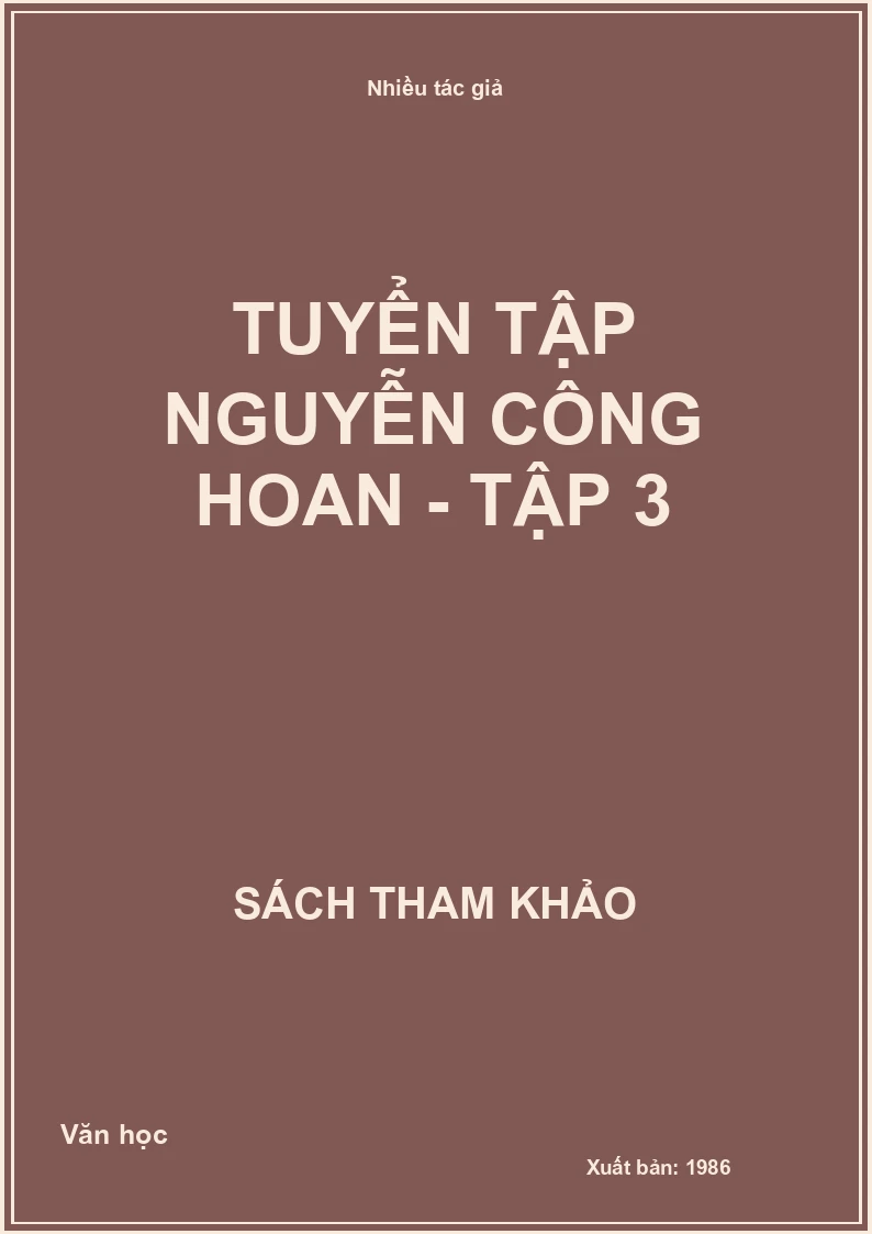 Tuyển tập Nguyễn Công Hoan - Tập 3
