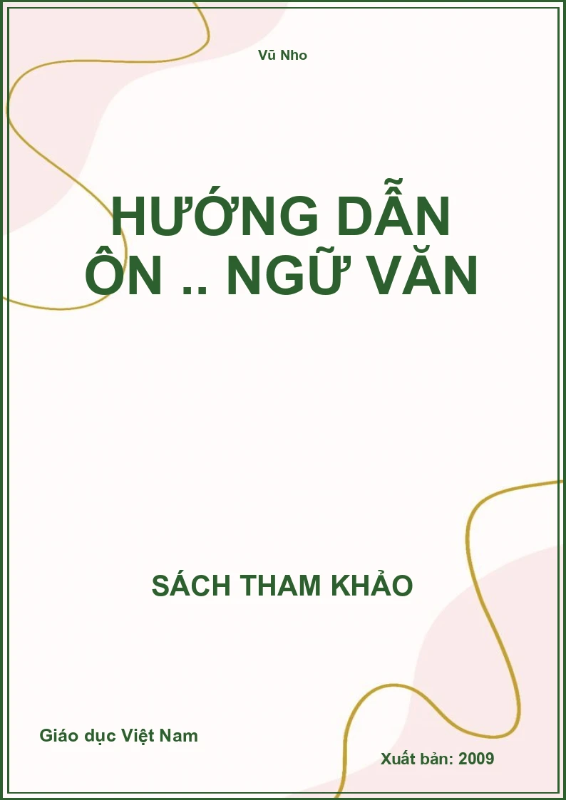 Hướng dẫn ôn .. Ngữ Văn