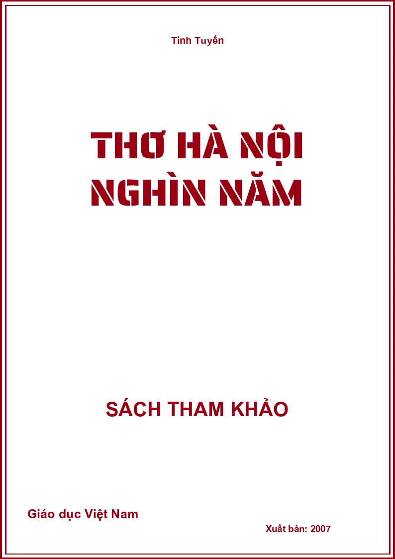 Thơ Hà Nội nghìn năm