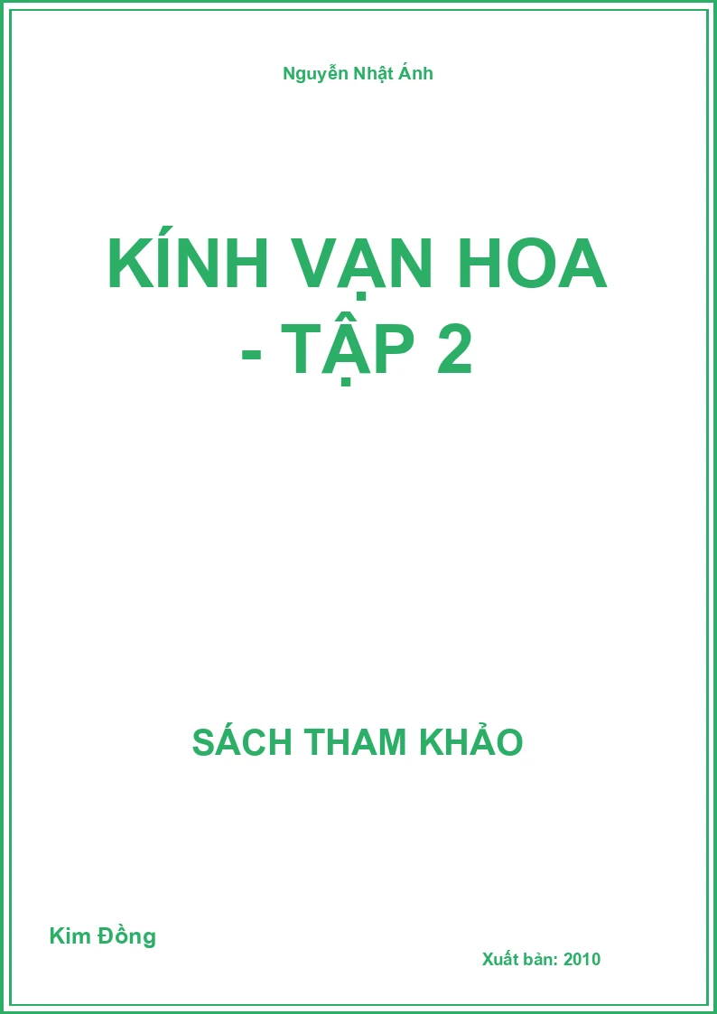 Kính vạn hoa - Tập 2