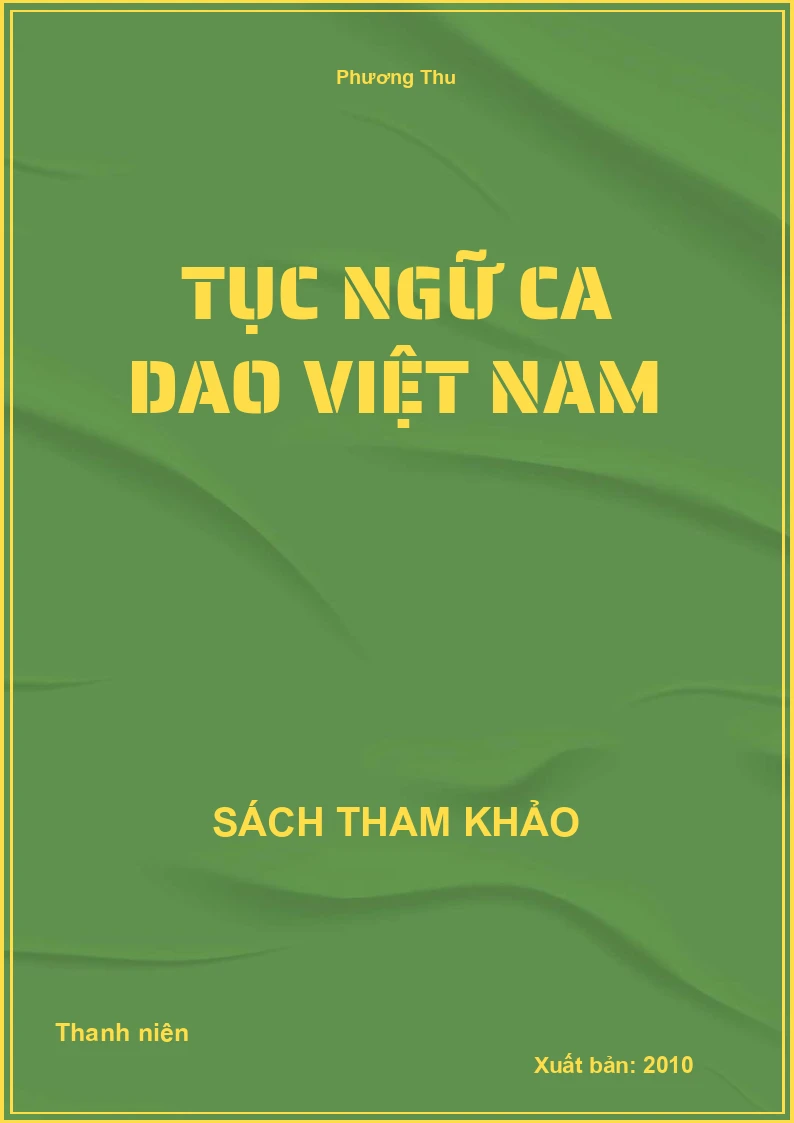 Tục ngữ ca dao Việt Nam