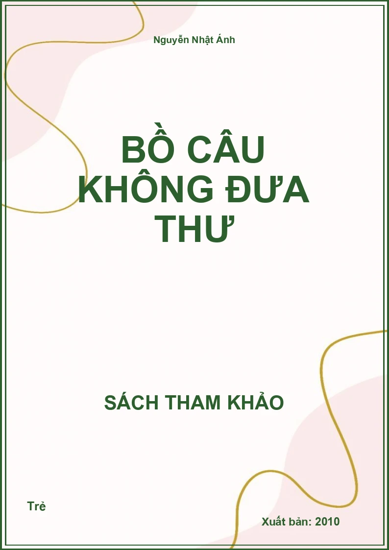 Bồ câu không đưa thư