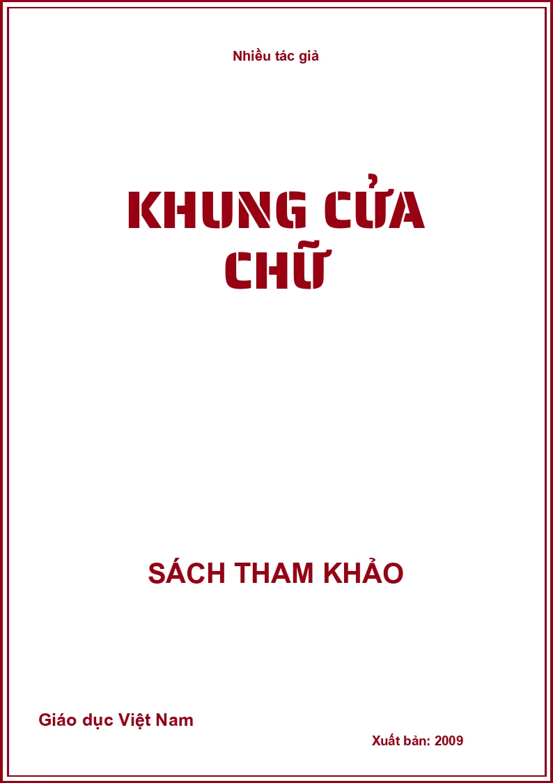 Khung cửa chữ