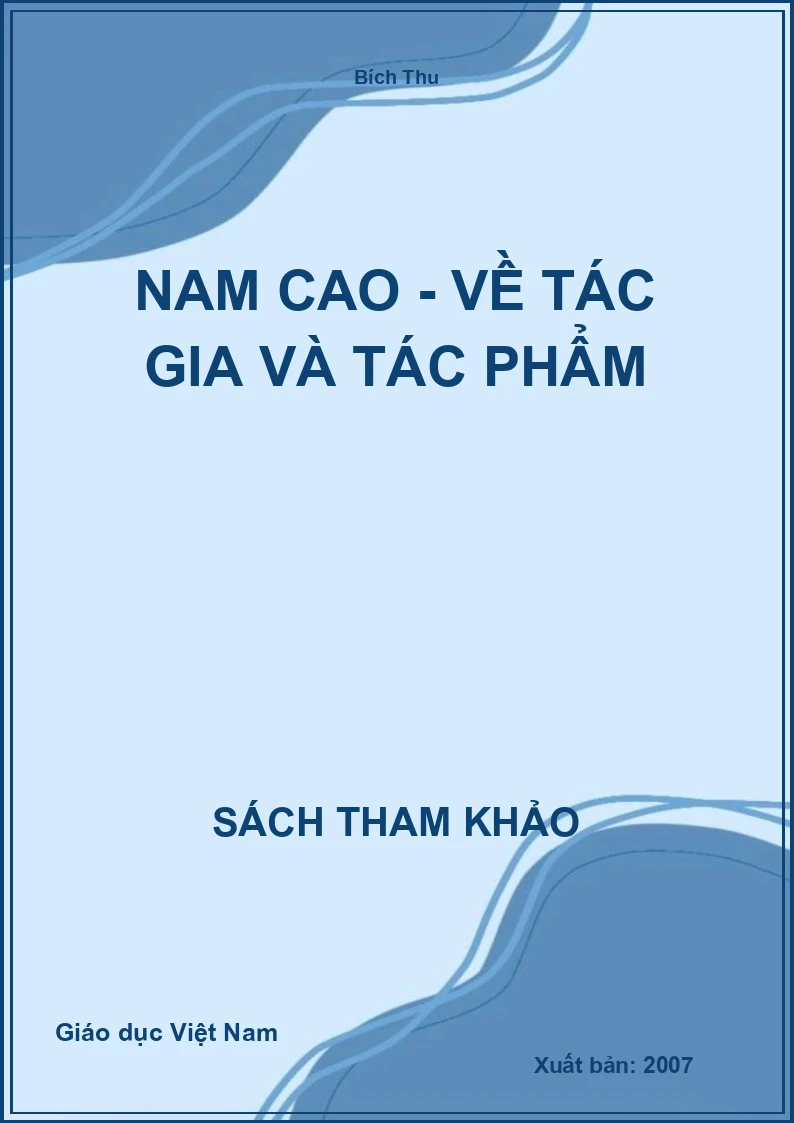 Nam Cao - về tác gia và tác phẩm