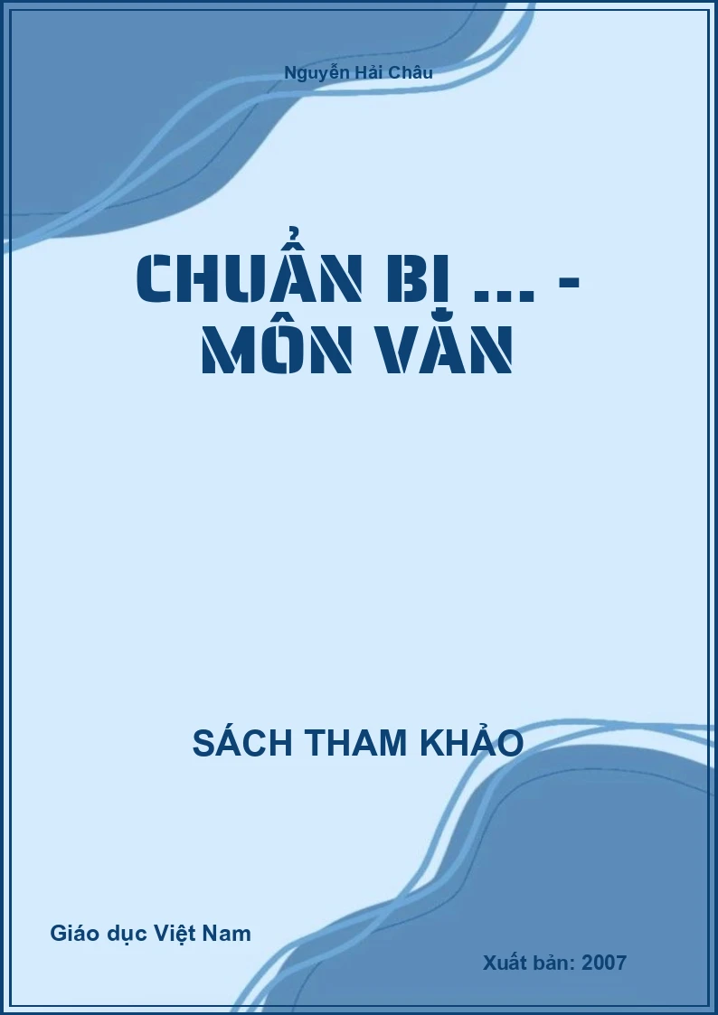 Chuẩn bị ... - Môn Văn