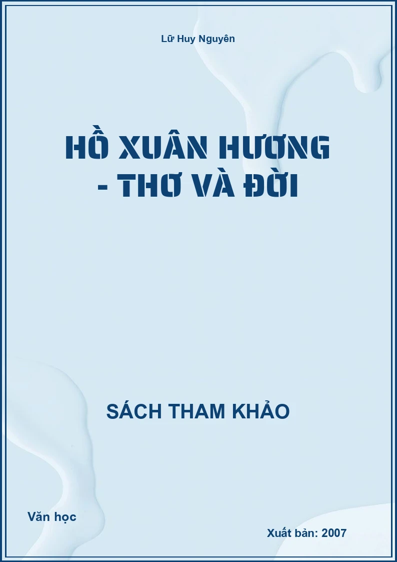 Hồ Xuân Hương - Thơ và Đời