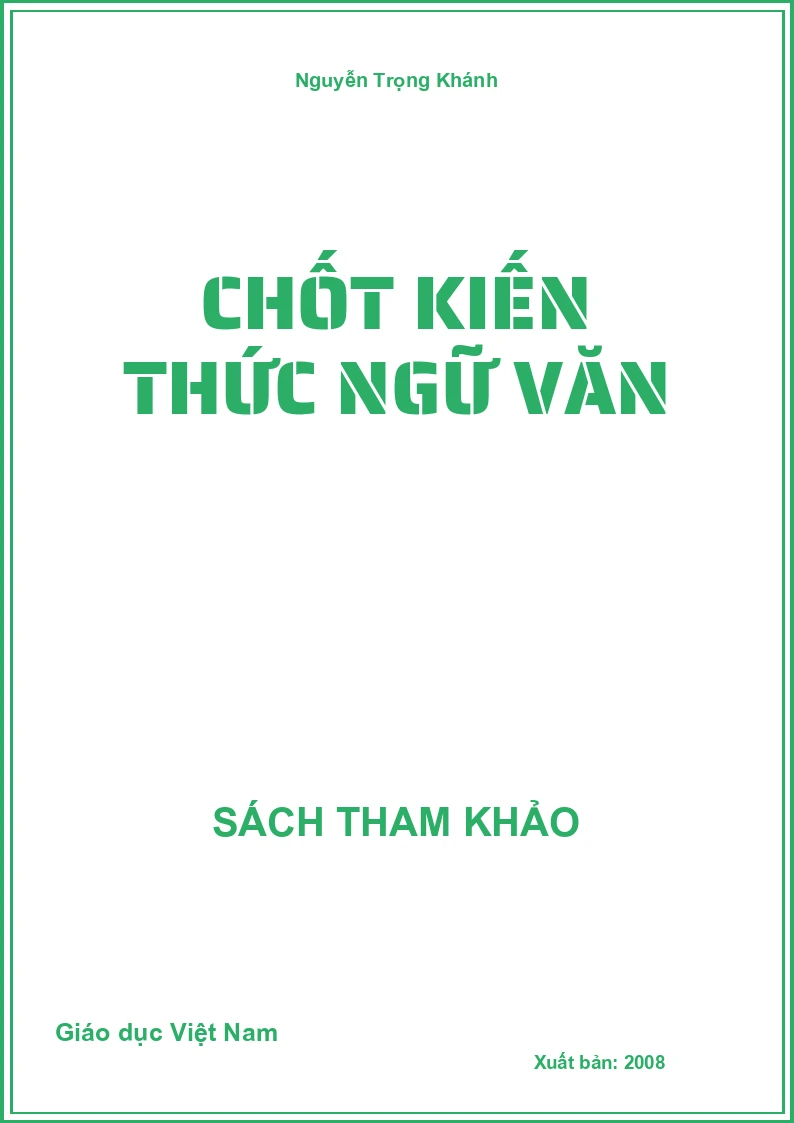 Chốt kiến thức Ngữ văn