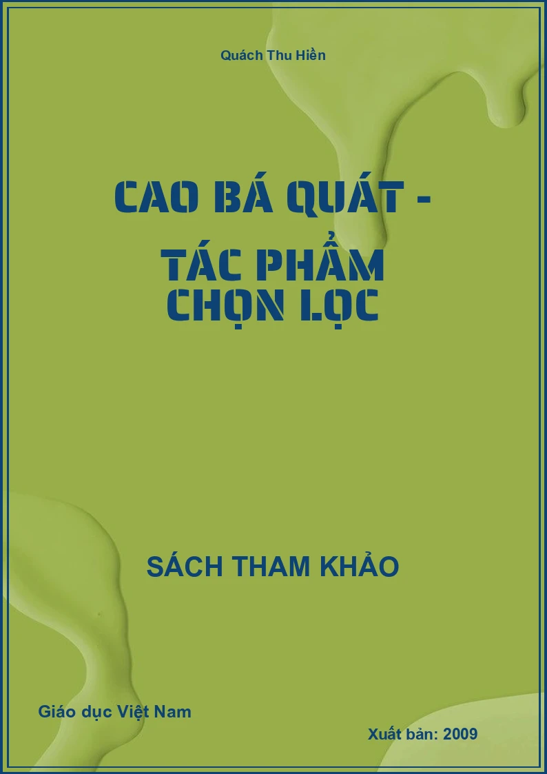 Cao Bá Quát - Tác phẩm chọn lọc