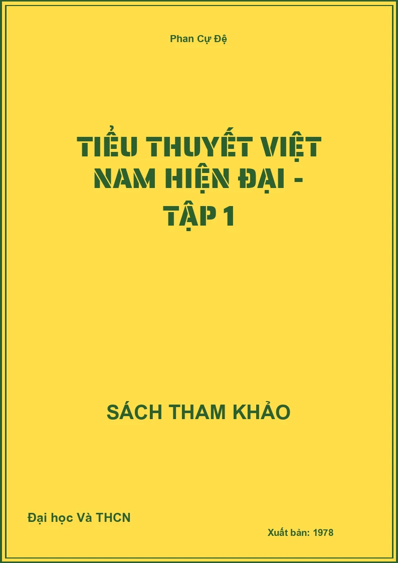 Tiểu thuyết Việt Nam hiện đại - Tập 1