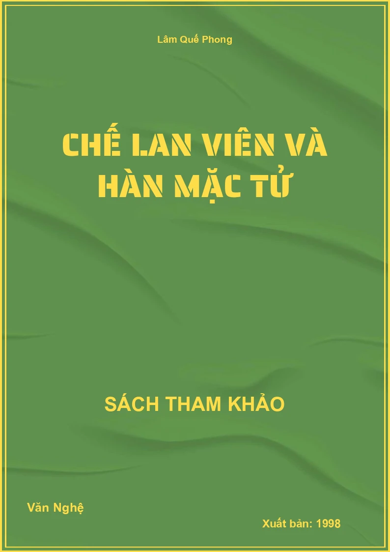 Chế Lan Viên và Hàn Mặc Tử