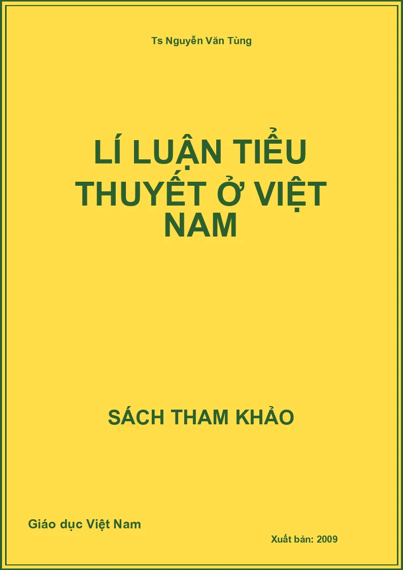 Lí luận tiểu thuyết ở Việt Nam