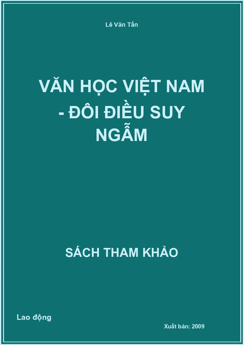 Văn học Việt Nam - đôi điều suy ngẫm