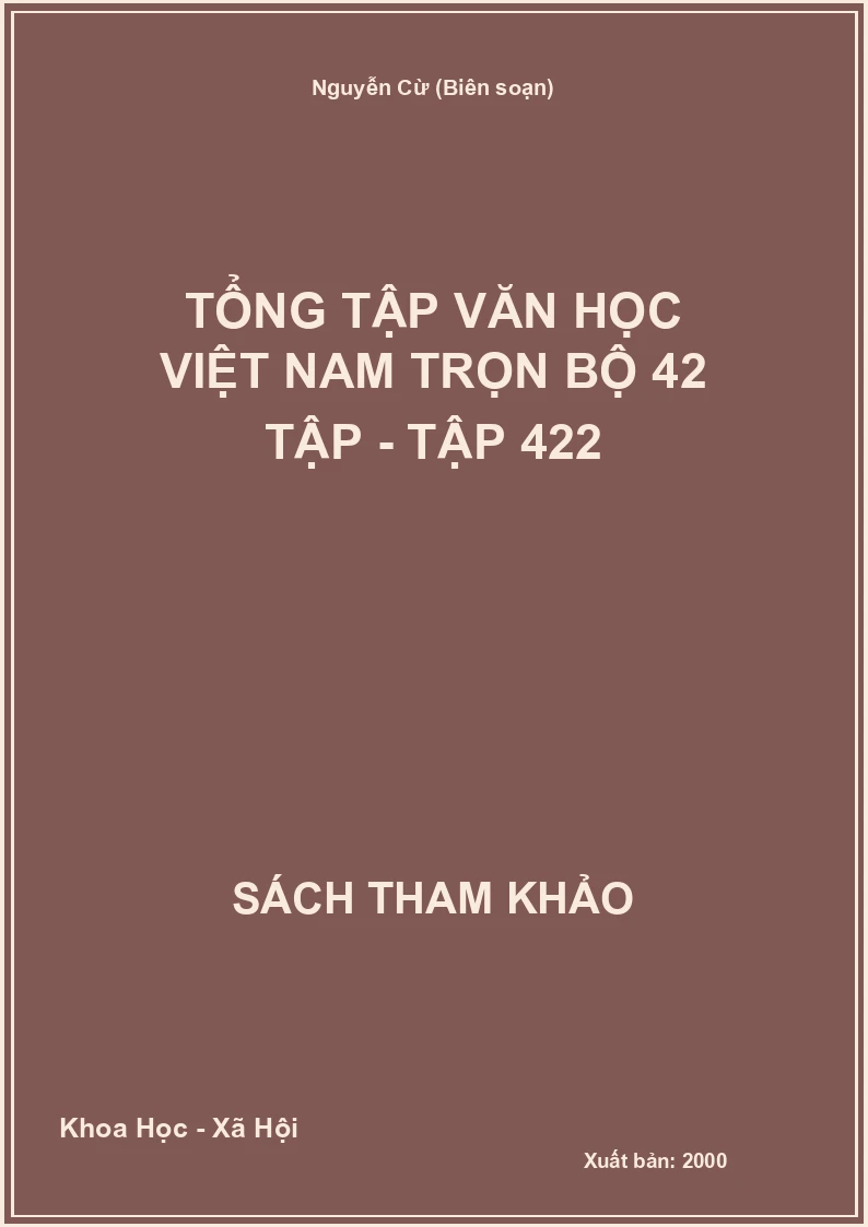 Tổng tập văn học Việt Nam trọn bộ 42 tập - Tập 42