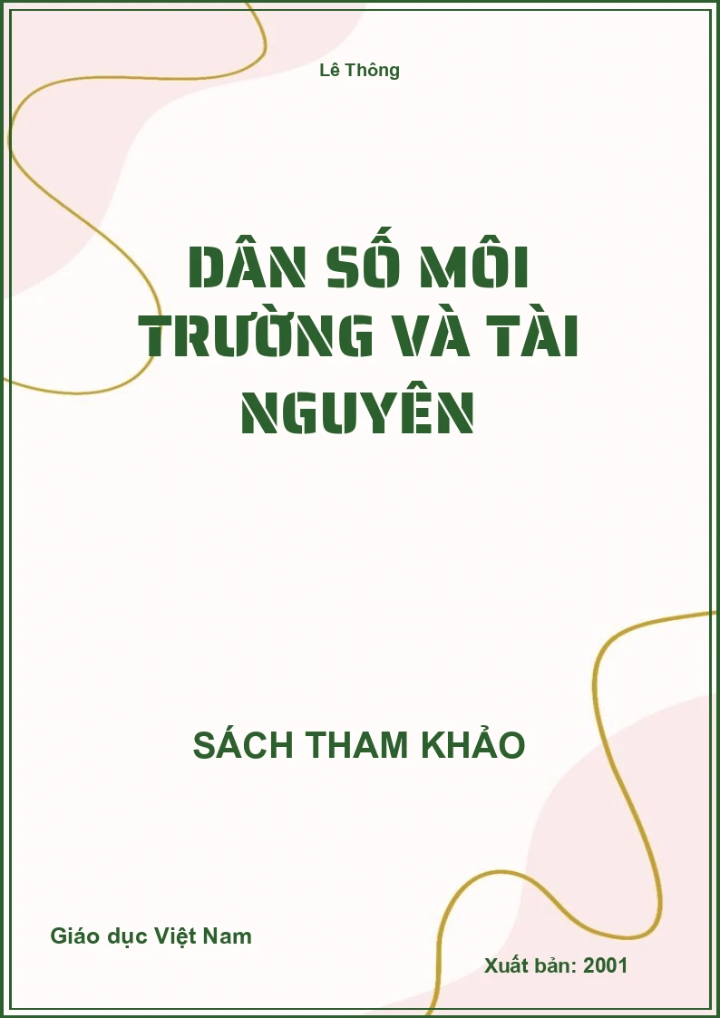 Dân số môi trường và tài nguyên