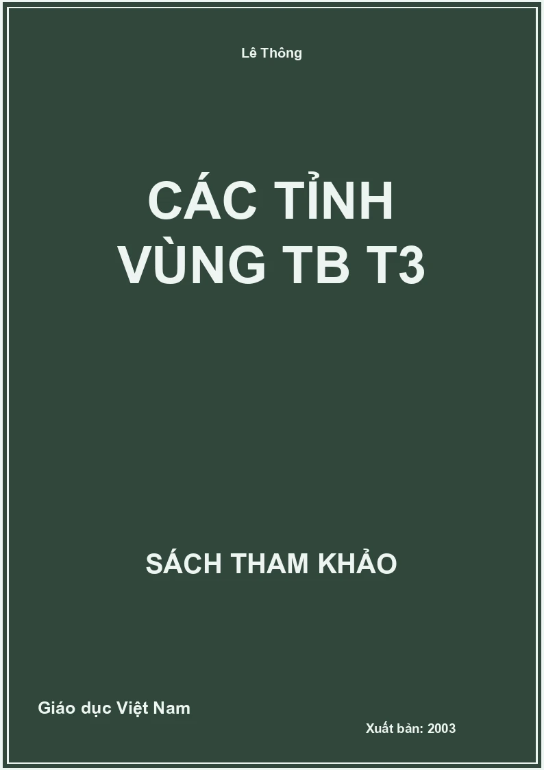 Các tỉnh vùng TB Tập 3